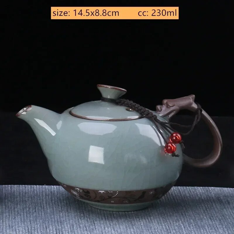 Ручной чайник NLSLASI из фиолетовой глины 200-300 мл, G