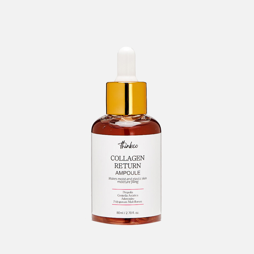 THINKCO COLLAGEN RETURN AMPOULE сыворотка для лица с коллагеном, 80 мл.
