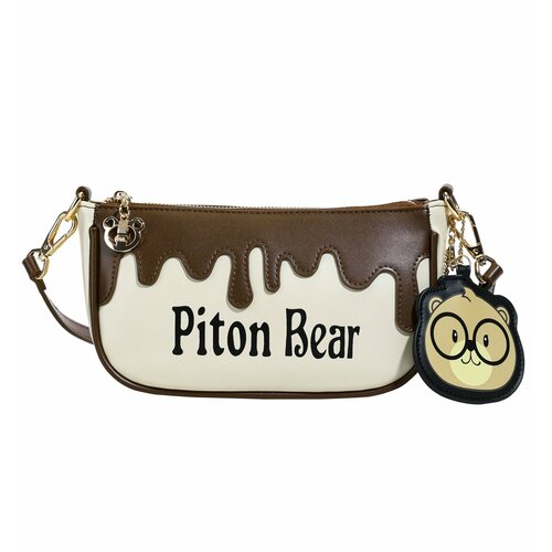 Сумка кросс-боди BeiBaoBao, фактура матовая, гладкая, кофейный