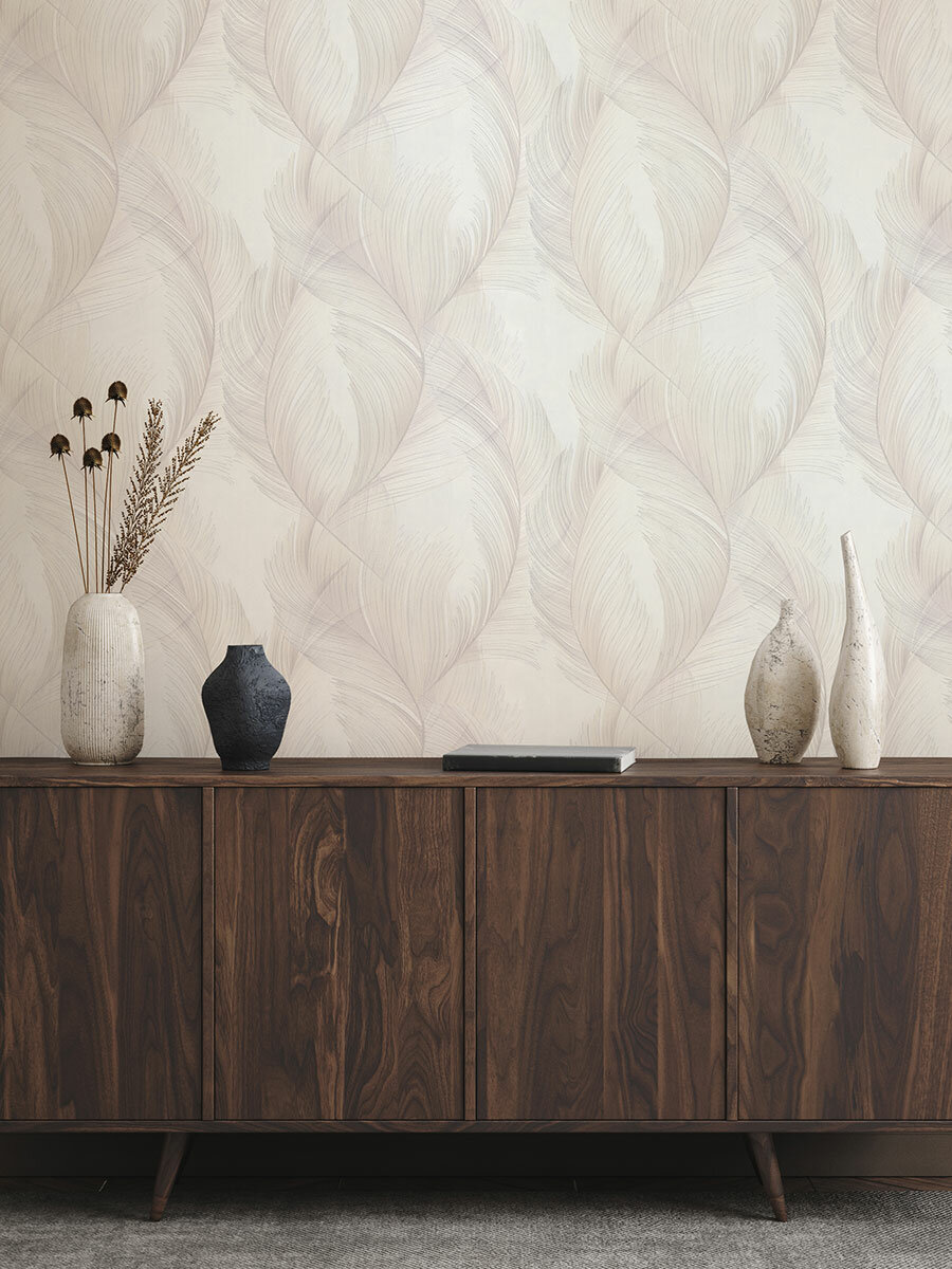 Обои флизелиновые виниловые Phoenix 7216-00 Euro Decor перья для спальни гостиной кухни коридора детской метровые