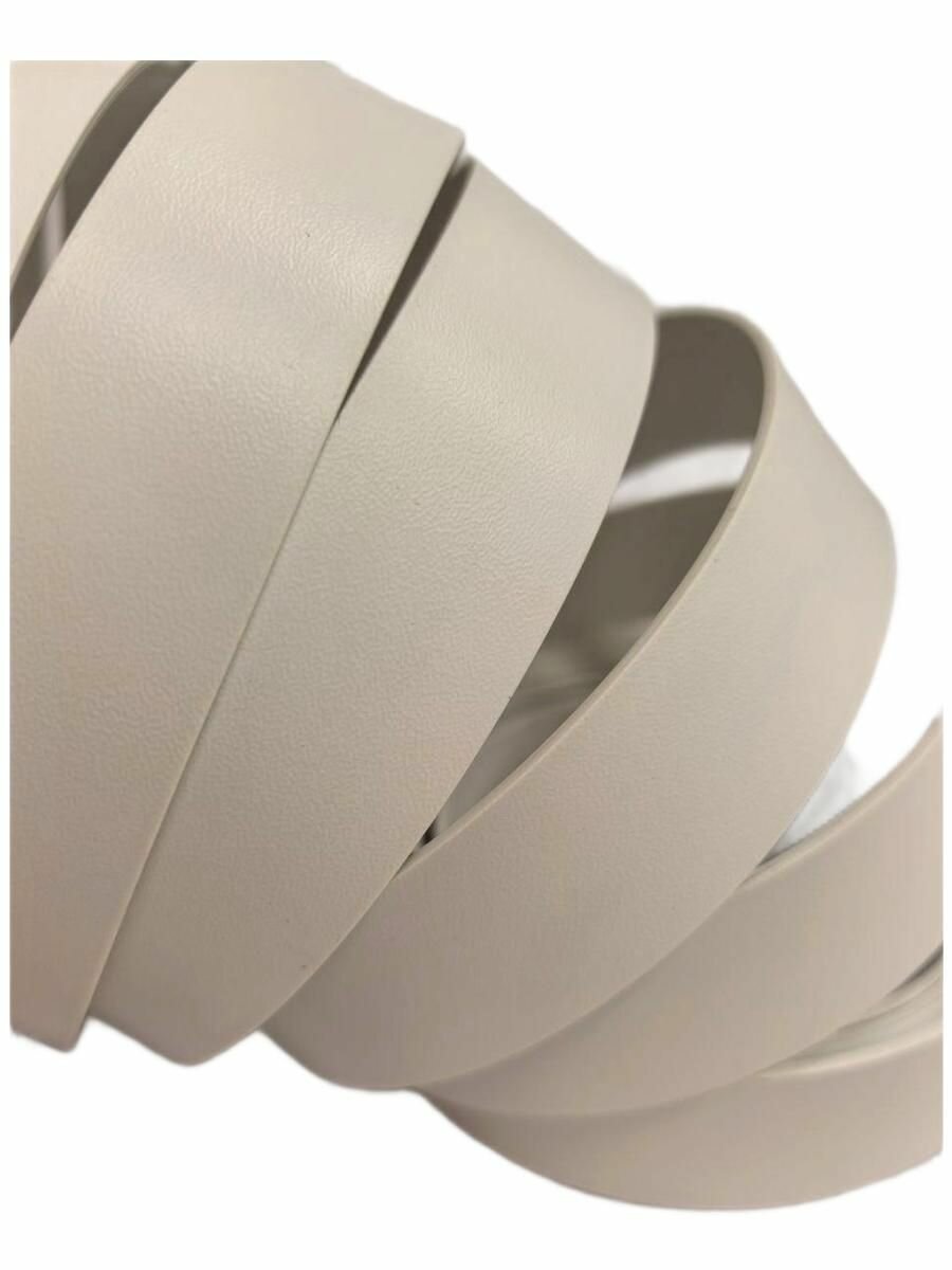 Кромка ПВХ пластик без клея мебельная 2х25 мм намотка 5м цвет Белый 8038