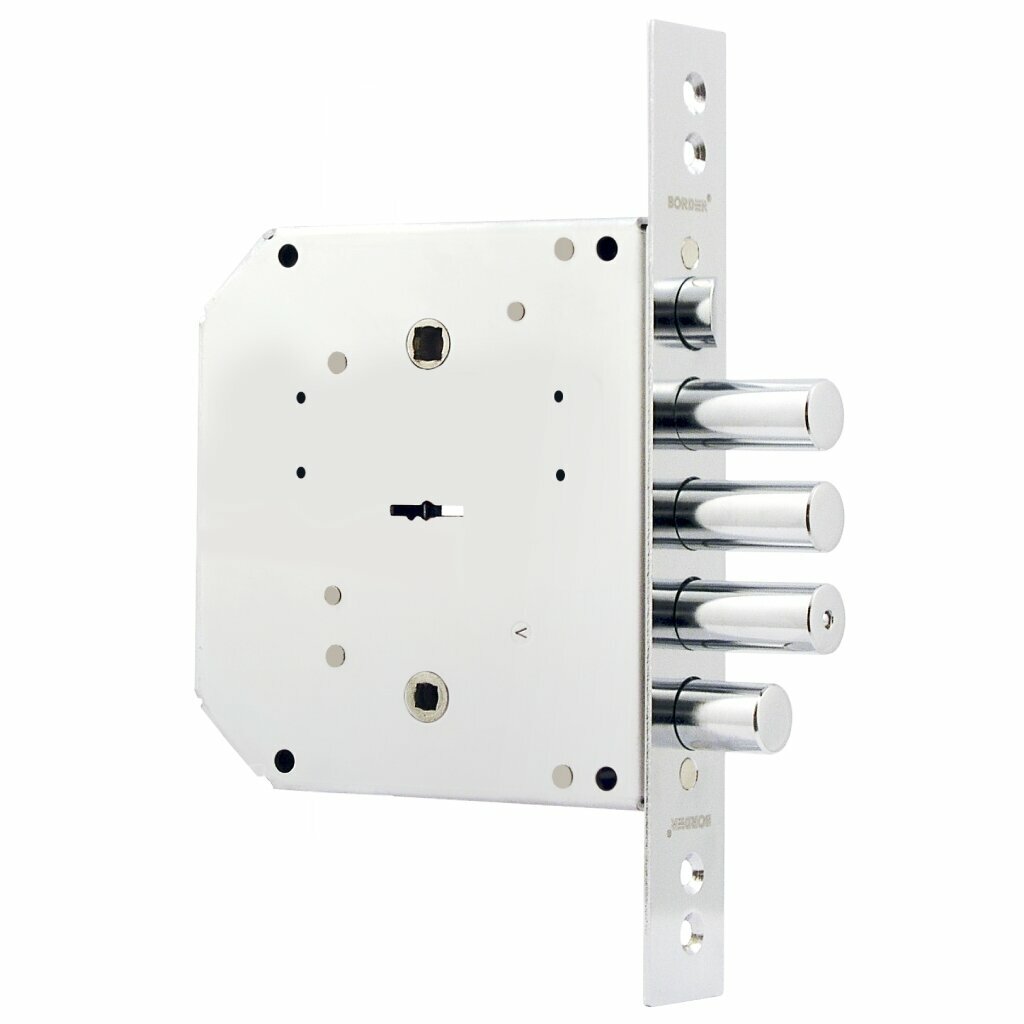 Замок врезной Border 77412-ЗВ9-6ЛКЗ сталь 5 ключей Россия