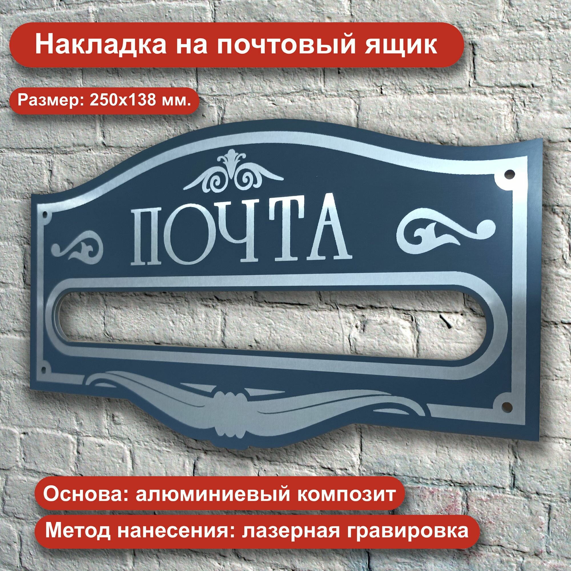Накладка на почтовый ящик 