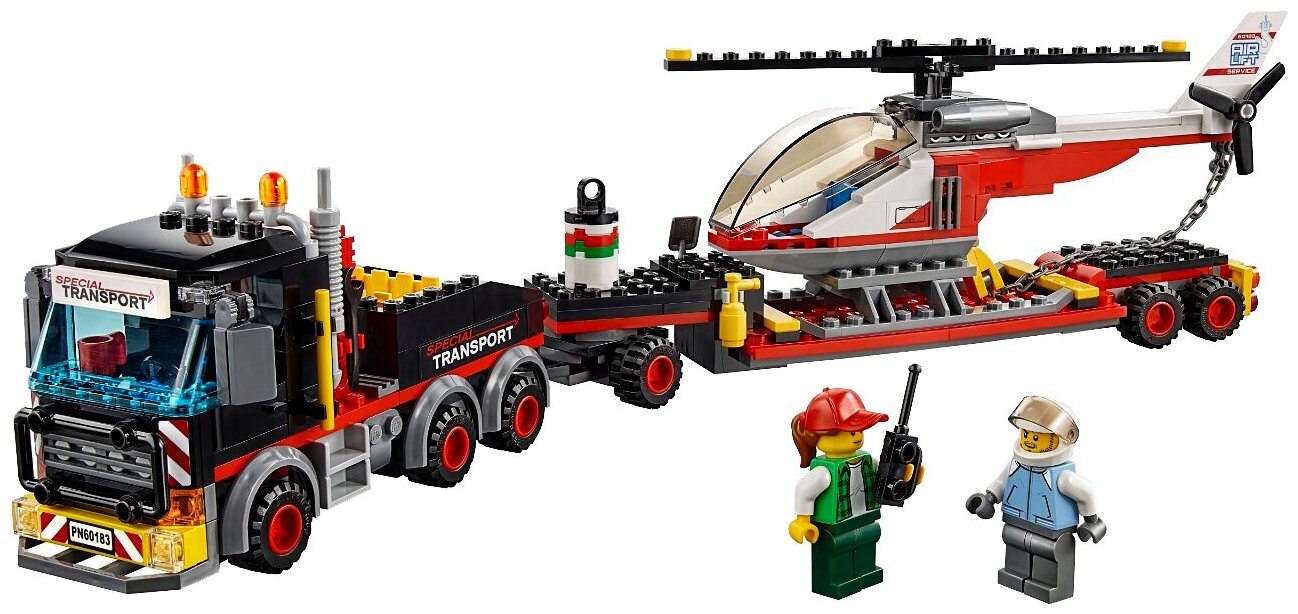 Конструктор LEGO City Great Vehicles Перевозчик вертолета - фото №2