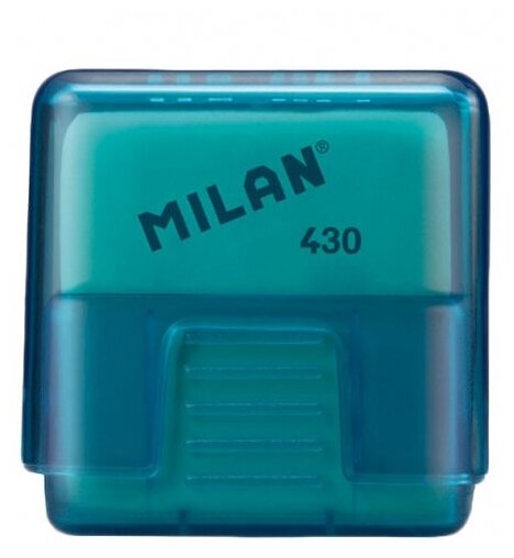 Ластик Milan Look каучуковый в пластиковом чехле в ассортименте - фото №4