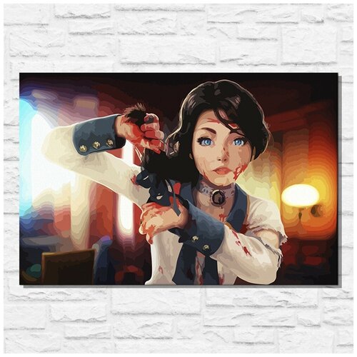 Картина по номерам на холсте игра Bioshock Infinite - 11578 Г 60x40 картина по номерам набор для раскрашивания на холсте игра bioshock 2 11047 г 60x40