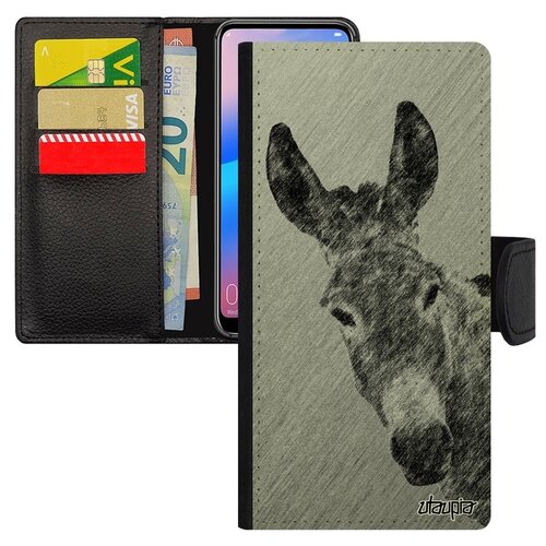 фото Чехол-книжка на мобильный xiaomi redmi 6a, "осел" ишак упрямство utaupia