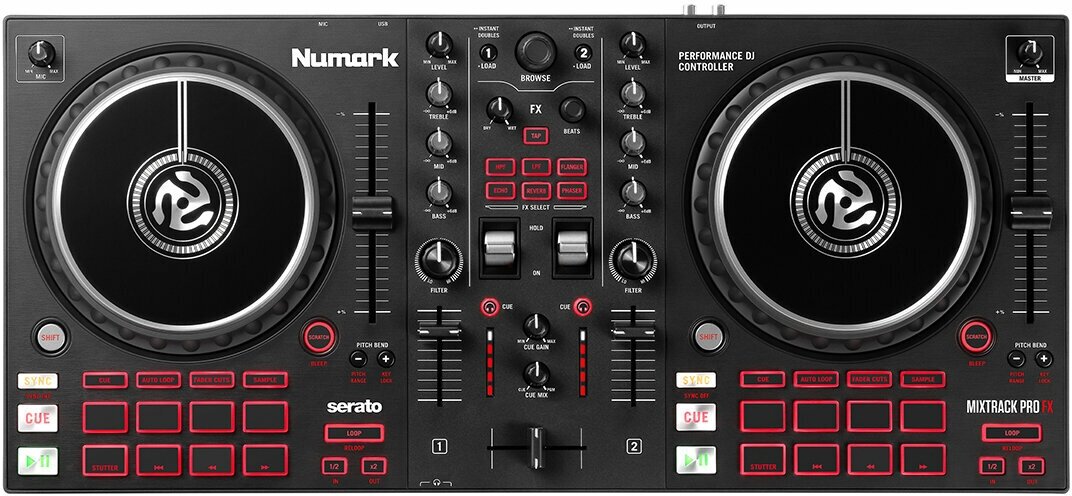 NUMARK Mixtrack Pro FX, DJ-контроллер для Serato, 2 деки, эффекты, фильтры