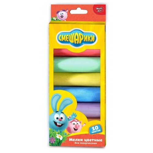 Мелки цветные Смешарики 6 цветов 219₽