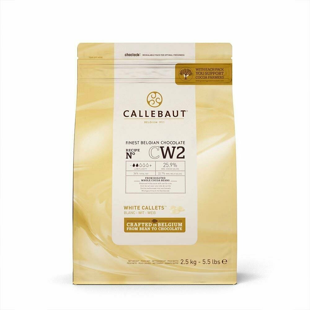 Шоколад Белый 25,9% в каллетах 2,5кг Callebaut CW2-RT-U71 Бельгия