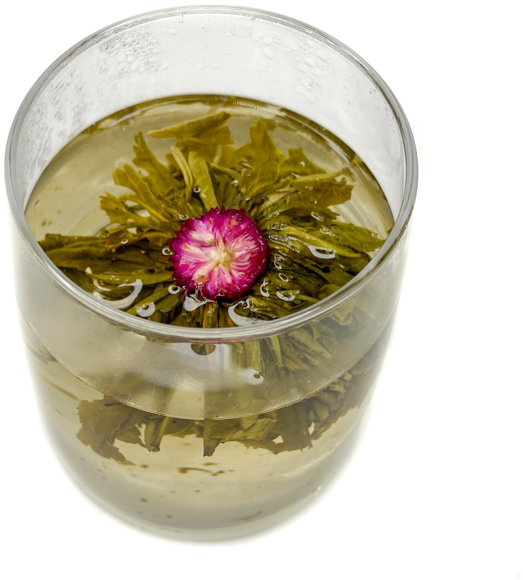Связанный чай листовой цветок распускающийся Жасмин и Клевер, 100 г - фотография № 7