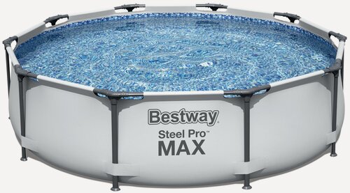 Изображение товара Бассейн Bestway Steel Pro Max 56406, круглый, трехслойный ПВХ, металлический каркас, 305 см
