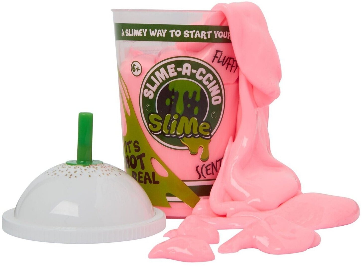 Слайм Slime "Slime-a-ccino", Молочный коктейль, розовый (ST26)