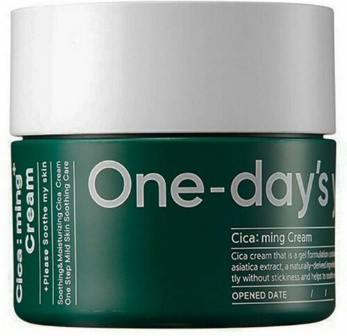One-days you Крем для лица с экстрактом центеллы / Cica: ming Cream, 50 мл