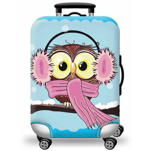 фото Умный чемодан , полиэстер, износостойкий, размер m, голубой, розовый нет бренда