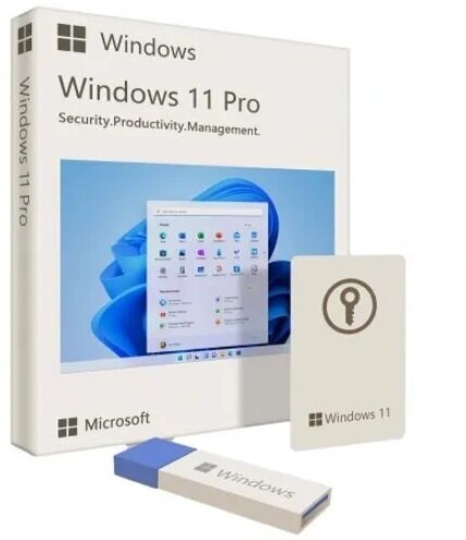 Microsoft Windows 11 Pro BOX коробочная версия с USB Flash русский количество пользователей/устройств: 1 ус бессрочная