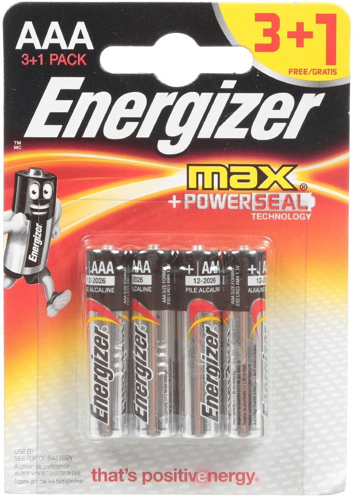 AAA Батарейка Energizer Max Plus, 4 шт. - фото №2