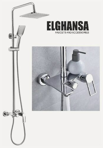 Изображение товара Душевая система однорычажная с ABS верхним душем 250*170 мм Elghansa 2340515-2L