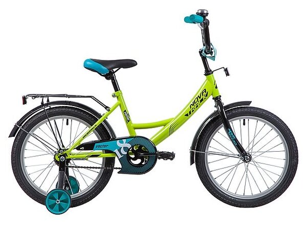 Велосипед для малышей NOVATRACK VECTOR 18 салатовый (183VECTOR. GN9) (2019)