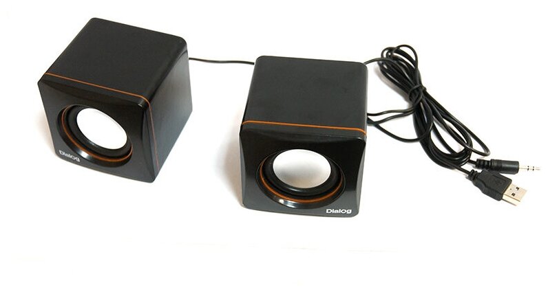 Колонки Dialog Colibri AC-04UP 6Вт USB черно-оранжевый - фото №2