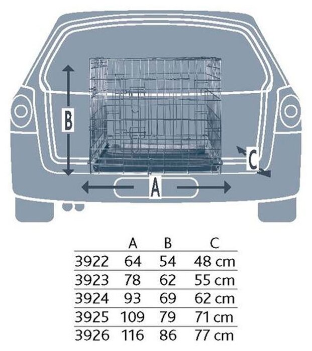 Клетка Trixie для собак транспортная с 2 дверями 93×69×62 см - фотография № 2
