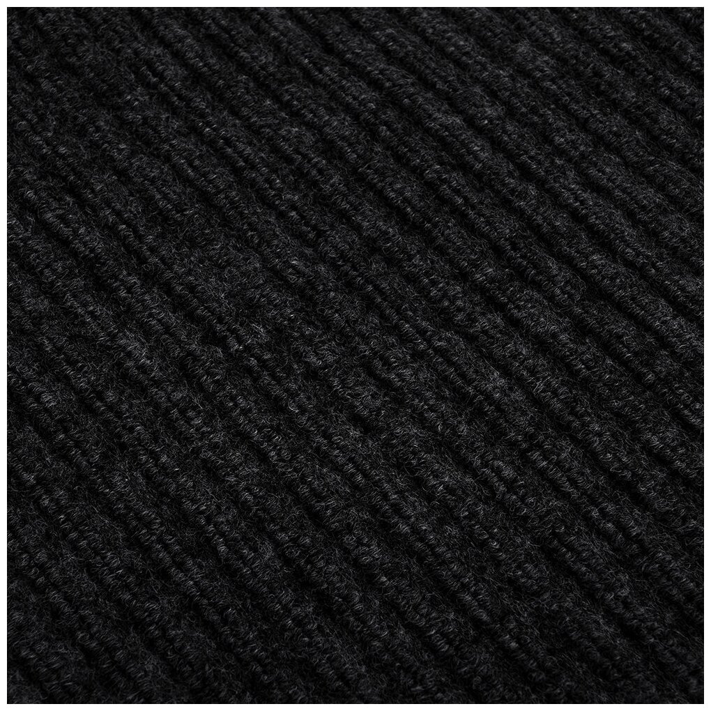 Коврик VORTEX, 50х80 см, чёрный влаговпитывающий, ребристый, полиэстер, ПВХ - фотография № 4
