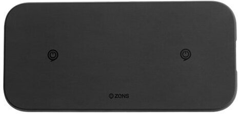 Беспроводное зарядное устройство ZENS 2 x 10W Slim (Black) - фото №4