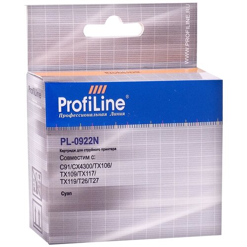 Картридж ProfiLine PL-0922N-C, 495 стр, голубой