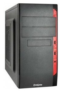 Exegate EX272737RUS Корпус Minitower ExeGate QA-410 w/o PSU Black, mATX, 2*USB, Audio