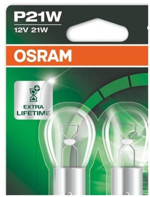 Jeu de 2 ampoules P21W Ultra Life OSRAM 7506ULT-02B