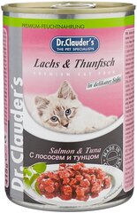 Корм для кошек Dr. Clauder's с лососем, с тунцом 415 г (кусочки в соусе)