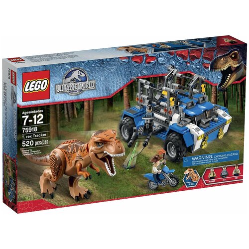 Конструктор LEGO Jurassic World 75918 Выслеживание тиранозавра, 520 дет. конструктор lego jurassic world 5000193818 доктор ву
