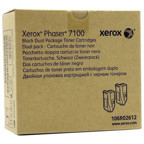 Комплект картриджей Xerox 106R02612, 10000 стр, черный комплект картриджей hp c4127d 10000 стр черный