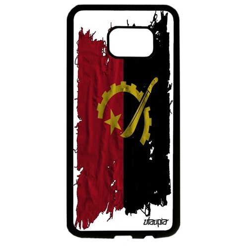 фото Чехол для galaxy s7 edge, "флаг анголы на ткани" страна государственный utaupia