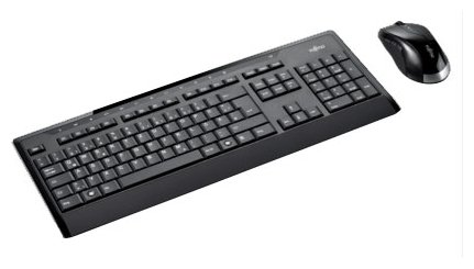 Клавиатура и мышь Fujitsu-Siemens Wireless Keyboard Set LX900 Black USB