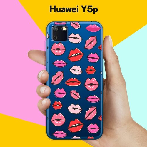 Силиконовый чехол на Huawei Y5p Губы / для Хуавей У5п силиконовый чехол глаза и губы на huawei y5p