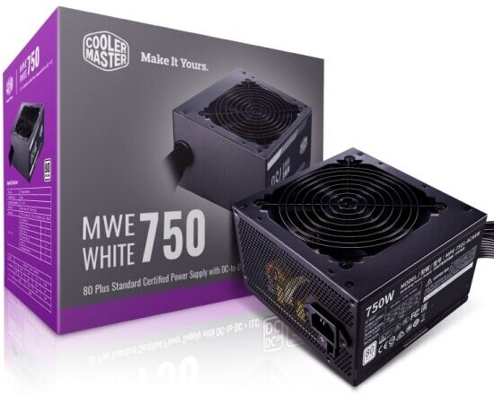 Блок питания Cooler Master MWE 750 White 230V - V2 750W (MPE-7501-ACABW) черный