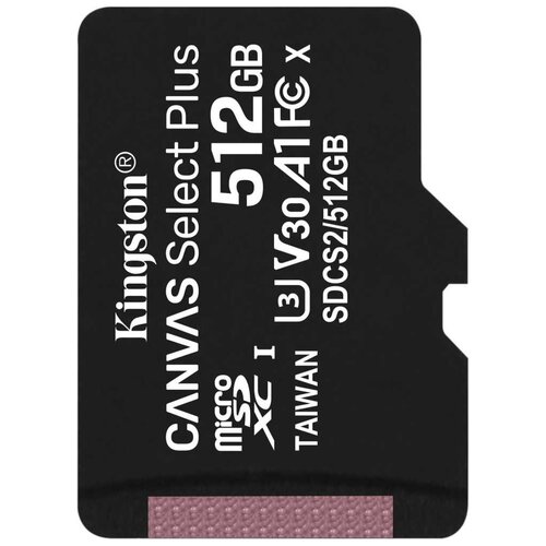 Карта памяти Kingston SDCS2/512GBSP карта памяти 64gb kingston microsdxc class 10 uhs i u1 canvas select plus sd адаптер