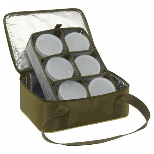 фото Термо-сумка aquatic с банками 6 шт с-42х, хаки