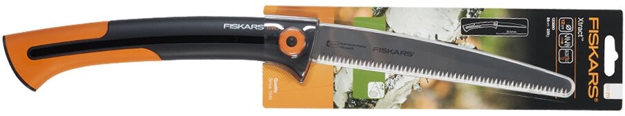 Пила садовая Fiskars Xtract (1000614) складная пластиковая рукоятка лезвие 255 мм - фотография № 4