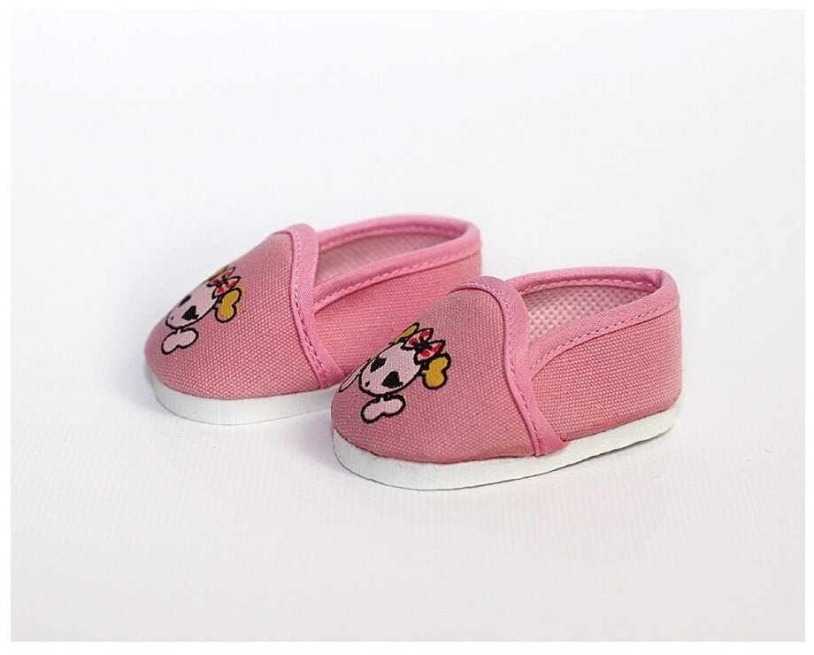 Обувь для кукол и пупсов, Туфли "Кошечка" 7 см для кукол и пупсов выше 45 см, розовые