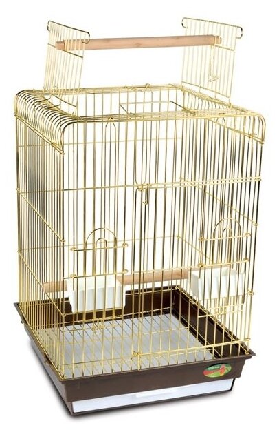 Клетка для птиц Triol 1038AG золото 47,5 х 47,5 х 86 см (1 шт)