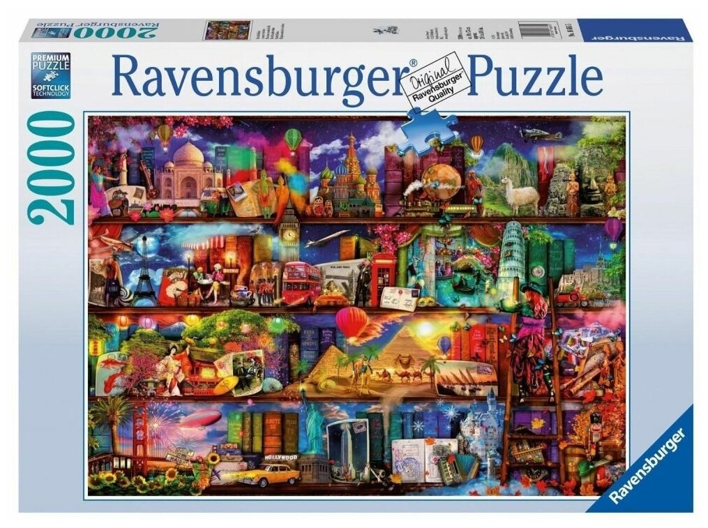 Пазл Ravensburger Книжный мир (16685), 2000 дет., 75х98х29 см