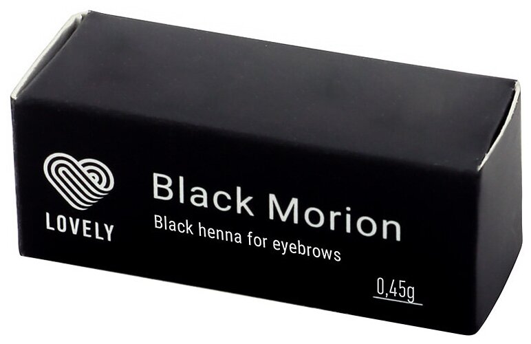 LOVELY BLAC MORION ХНА чёрная для бровей 0.45 Г