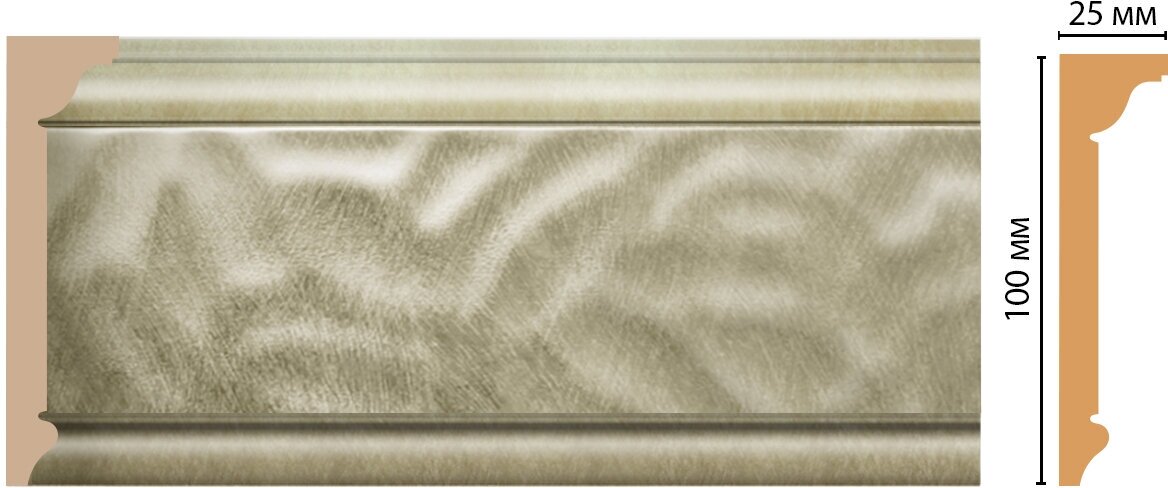 Плинтус потолочный DECOMASTER D215-373 (100*25*2400мм)