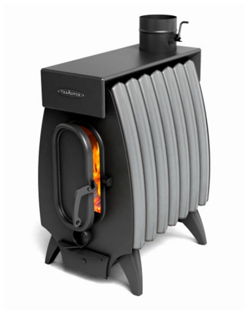 Дымит печь огонь батарея