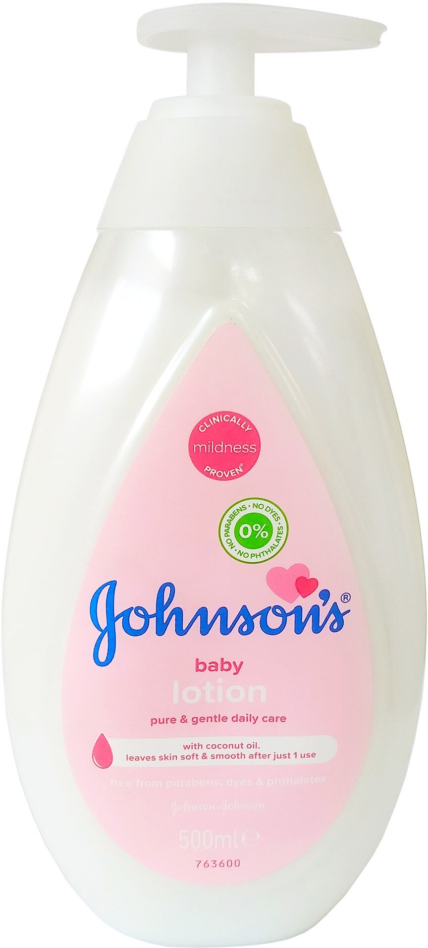 Johnson's Baby Молочко детское для тела, 500 мл в уп, 1 уп, лосьон, baby lotion