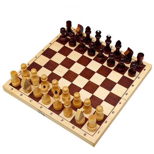 Рыжий кот Шахматы обиходные (ИН-7520) игровая доска в комплекте настольная игра нарды средние рыжий кот дерев фишки поле 400х210мм ин 7517 1 шт