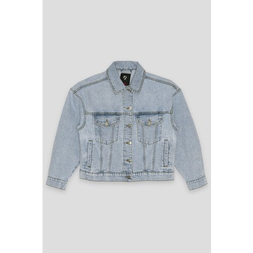 фото Джинсовая куртка reporter young, размер 146, голубой