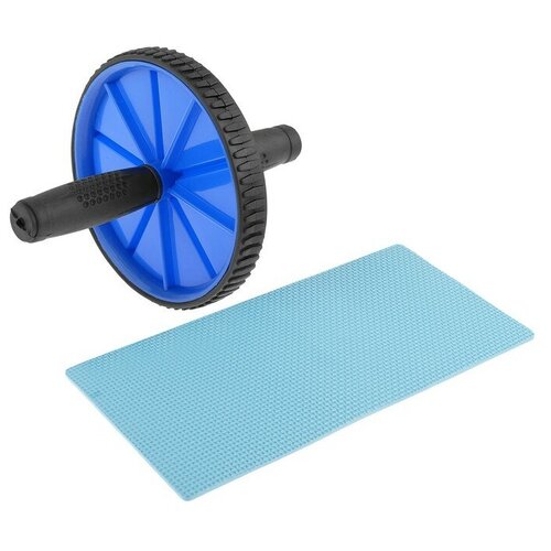 фото Ролик для пресса onlytop, 1 колесо, с ковриком, цвета микс onlitop